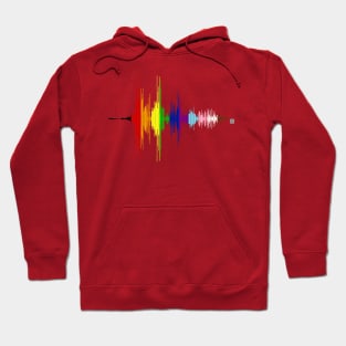 I LOVE YOU Progress Flag Sound Wave Hoodie